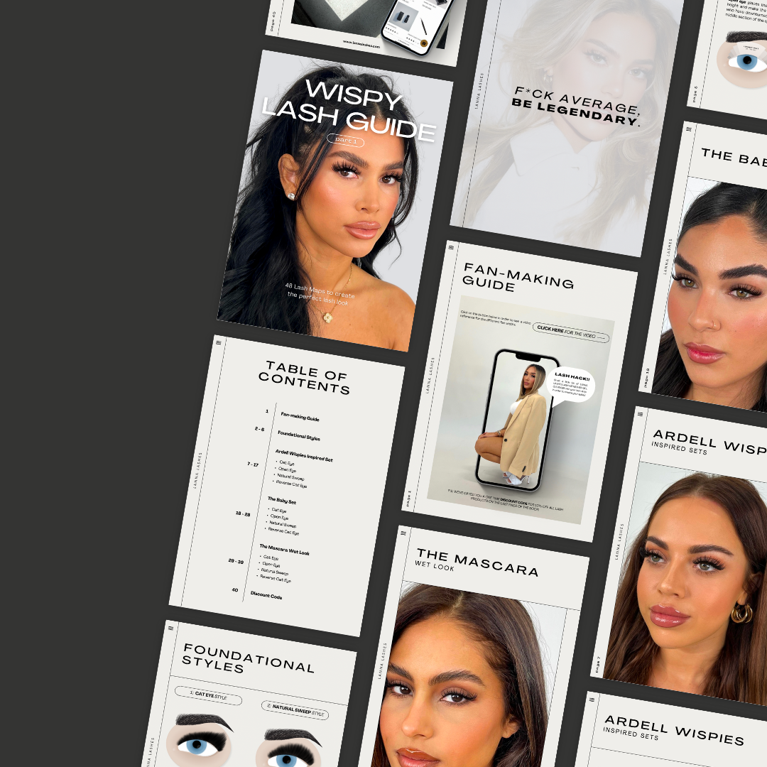 BUNDLE: Wispy Lash Guide Part 1-6 + Eye Design eBook