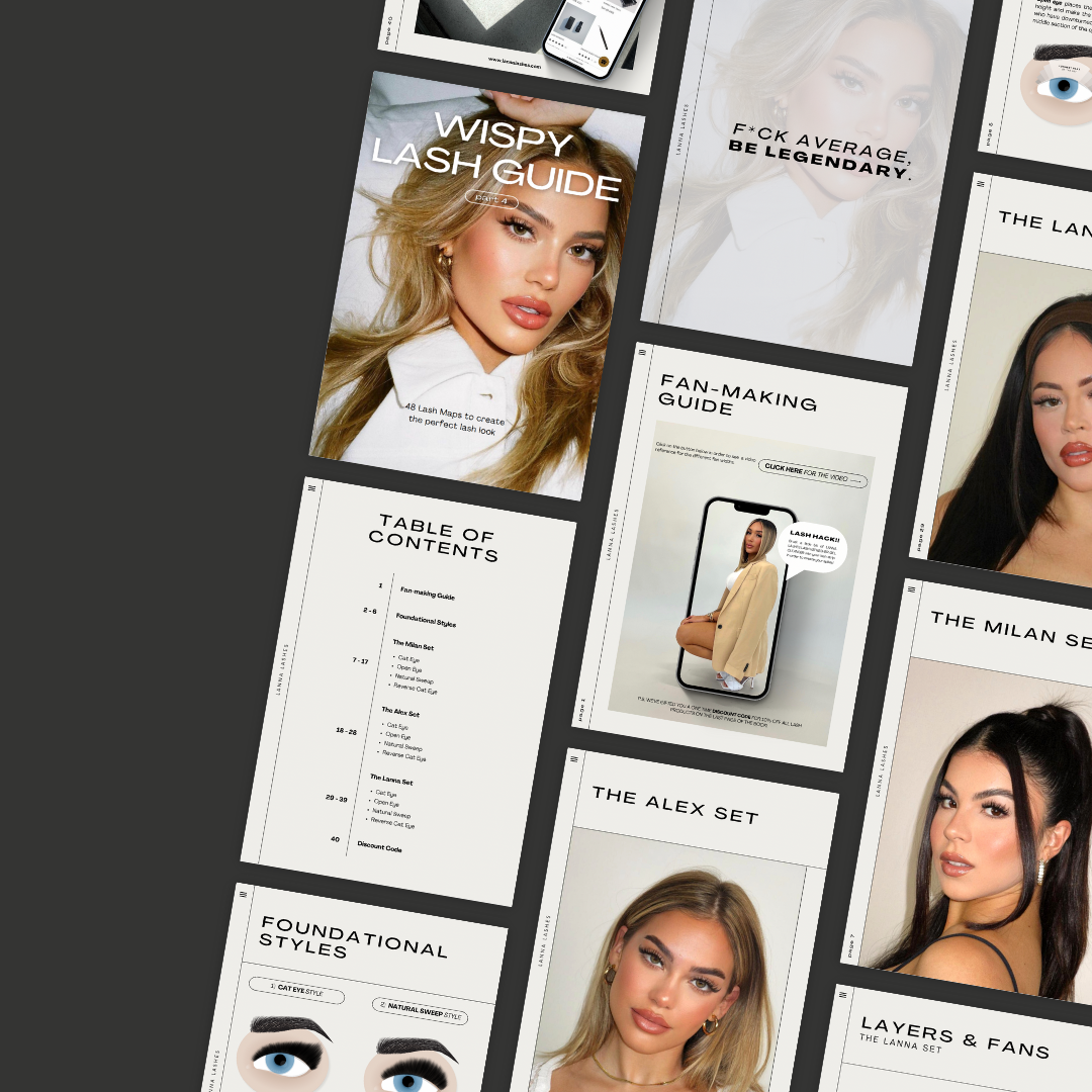 BUNDLE: Wispy Lash Guide Part 1-6 + Eye Design eBook