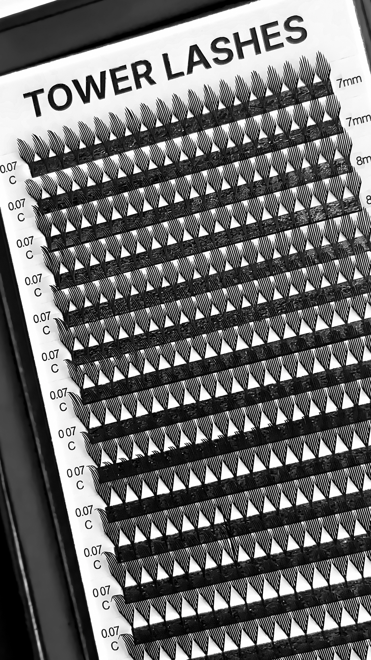 Pre-Made Tower Lash Fans – 0.07 C Curl
